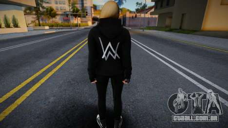 GTA Online Female Outher Style Alan Walker 2 para GTA San Andreas