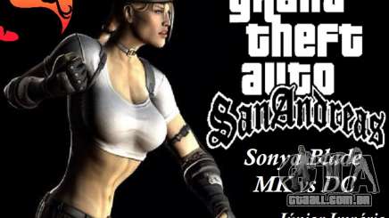 Sonya Blade from Mortal Kombat vs DC para GTA San Andreas