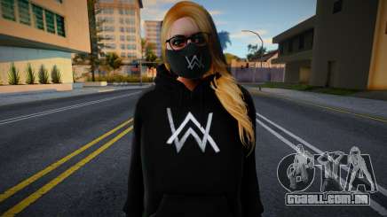 GTA Online Female Outher Style Alan Walker 2 para GTA San Andreas