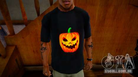 Halloween Pumpkin Shirt para GTA San Andreas