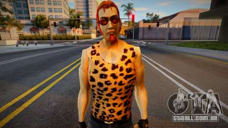 Cara Postal em camiseta de leopardo para GTA San Andreas