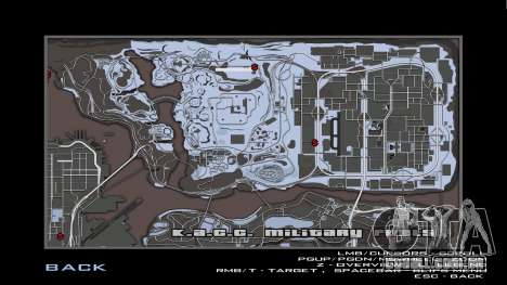 Mapa cinza e radar para GTA San Andreas
