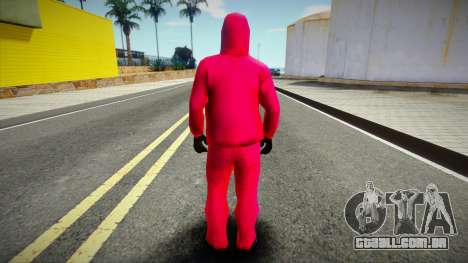 Squid Game Guard Outfit For CJ 3 para GTA San Andreas