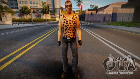 Cara Postal em camiseta de leopardo para GTA San Andreas