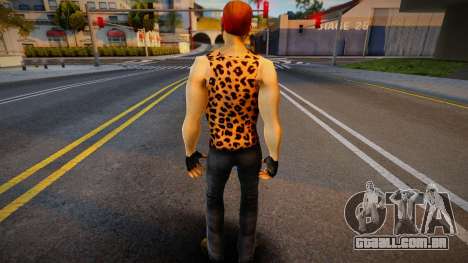 Cara Postal em camiseta de leopardo para GTA San Andreas