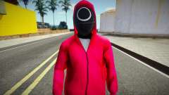Squid Game Guard Outfit For CJ 3 para GTA San Andreas