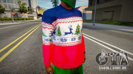 Suéter de Ano Novo com veado para GTA San Andreas