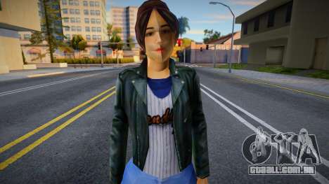 Cute Girl in leather jacket para GTA San Andreas