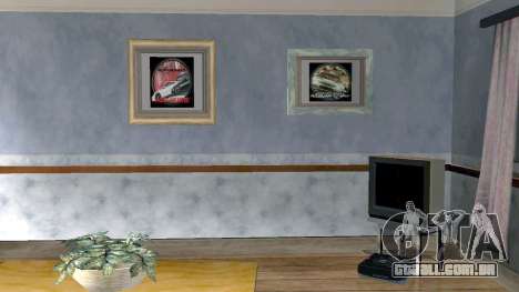 New paintings in the house of Cj (NFS & GTA) para GTA San Andreas