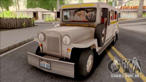 Jeepney Philippine Taxi para GTA San Andreas