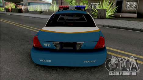 Ford Crown Victoria 2008 PCPD para GTA San Andreas