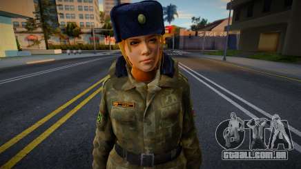 Garota de uniforme de inverno para GTA San Andreas