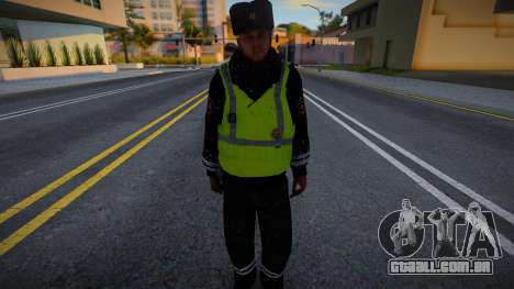Inspetor da polícia de trânsito na neve para GTA San Andreas