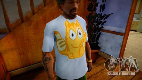 Camiseta com gato Pêssego para GTA San Andreas