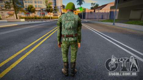 Militar de capacete para GTA San Andreas