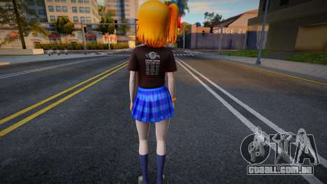 Love Live - Tshirt 53 para GTA San Andreas