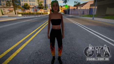 Garota com cabelo brilhante para GTA San Andreas