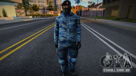 Policial de choque em boina para GTA San Andreas
