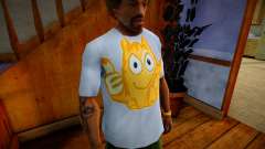 Camiseta com gato Pêssego para GTA San Andreas
