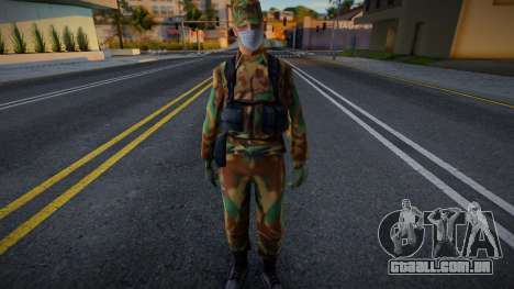 Exército com máscara protetora para GTA San Andreas