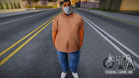Grande Urso em uma máscara protetora para GTA San Andreas