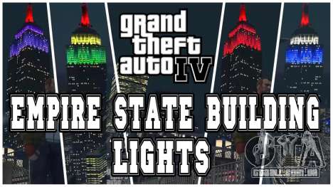 Empire State Building lights Yellow-Green para GTA 4