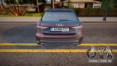 Audi RS3 Y8 2022 para GTA San Andreas