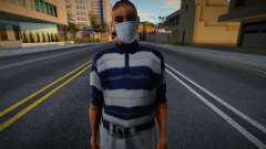 T-Bone em uma máscara protetora para GTA San Andreas