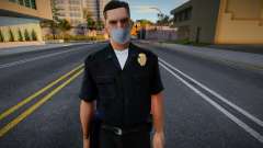 Lapd1 em uma máscara de proteção para GTA San Andreas