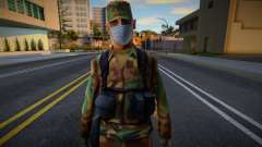 Exército com máscara protetora para GTA San Andreas