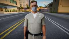 Lvpd1 em uma máscara de proteção para GTA San Andreas