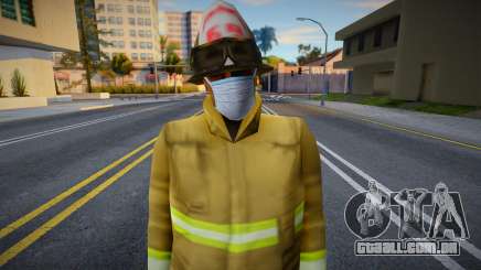 Bombeiro 1 em uma máscara de proteção para GTA San Andreas
