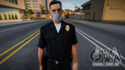 Lapd1 em uma máscara de proteção para GTA San Andreas