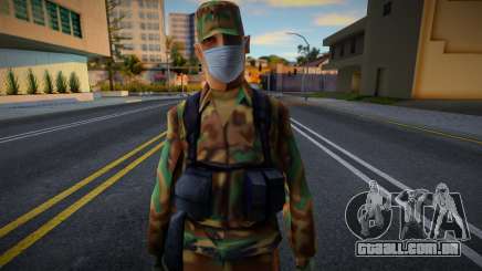 Exército com máscara protetora para GTA San Andreas