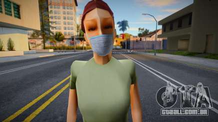 Helena em uma máscara protetora para GTA San Andreas