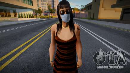 Ofyri em uma máscara protetora para GTA San Andreas