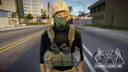 Militar de capacete e uniforme para GTA San Andreas