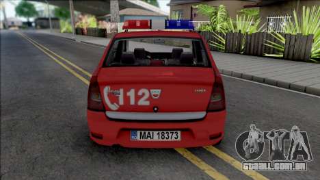 Dacia Logan Smurd para GTA San Andreas