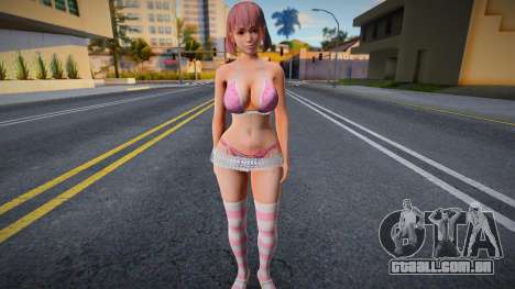 Honoka Pink Lace Dress para GTA San Andreas