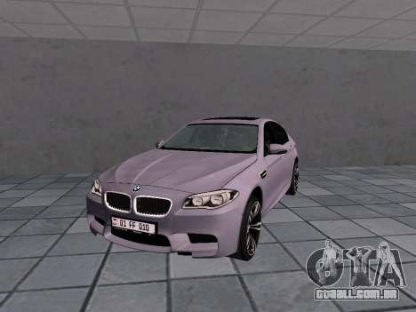 BMW M5 F10 AM Plates para GTA San Andreas