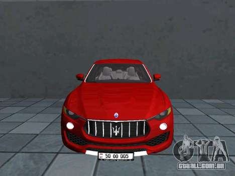 Maserati Levante AM Plates para GTA San Andreas