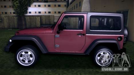 Jeep Wrangler Rubicon 2012 para GTA Vice City