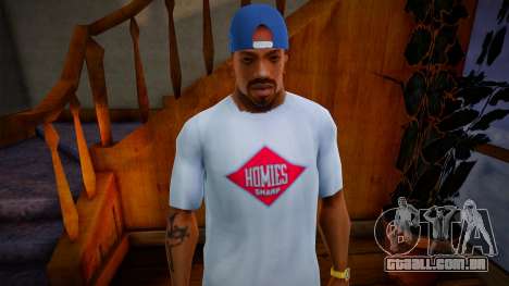 New Backwards B-Ball Cap - blue para GTA San Andreas