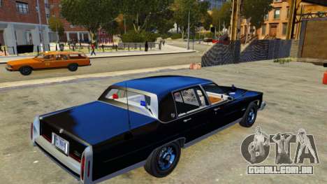 Cadillac Fleetwood Brougham 1985 do FBI para GTA 4