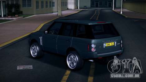 Range Rover Supercharged 2008 (UK Plate) para GTA Vice City