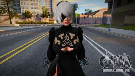 Naotara Li cosplay: 2B (Extra thicc) with Skirt para GTA San Andreas