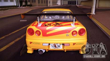 Nissan Skyline GT-R V-Spec R34 02 (Painjob) para GTA Vice City