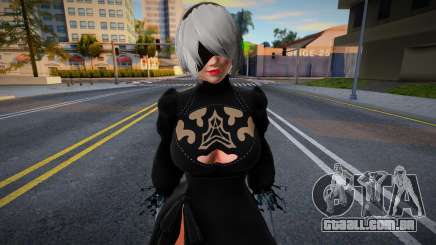 Naotara Li cosplay: 2B (Extra thicc) with Skirt para GTA San Andreas