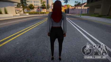 Menina e cabelo vermelho para GTA San Andreas