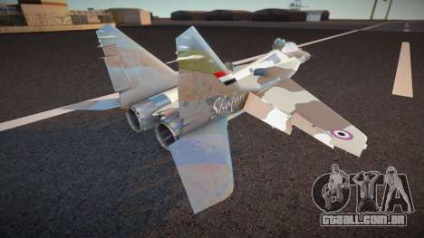 MiG 29 Yemeni army v3 para GTA San Andreas